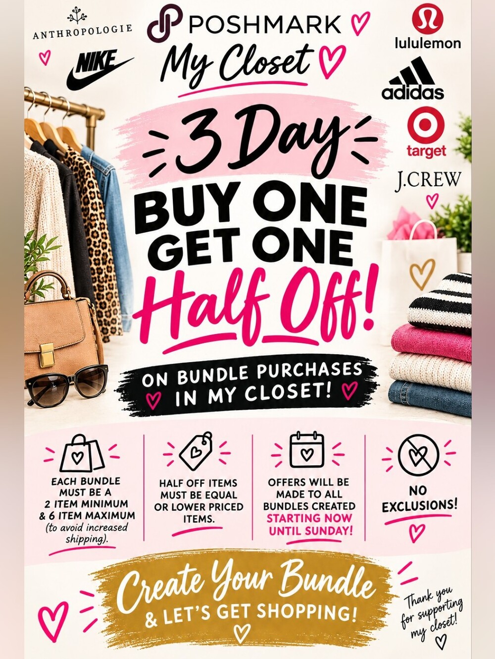 CLOSET SALE